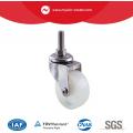 Light Duty Stainless Steel Thread Stem Swivel Nylon Caster Wheel