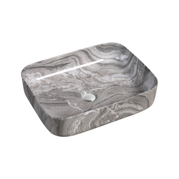 Colorful Decorative European Ceramic Bathroom Wash Basin Vanity