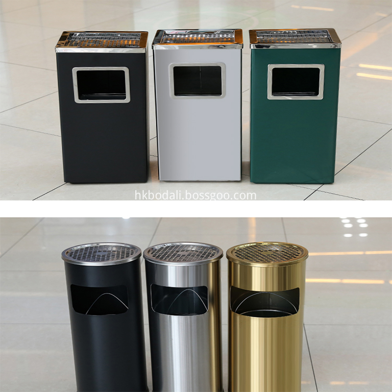 Stainless Steel Round Trash Can