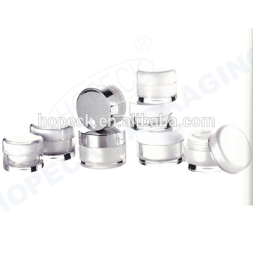 straight round PCTA/SAN cream jar