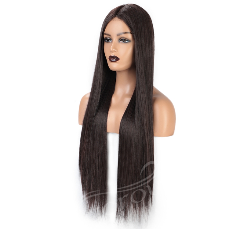 Vigorous Vendors for black women wholesale prices long cosplay wigs synthetic hair with frontal lace