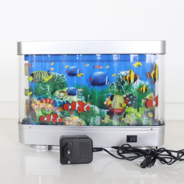 LED Decorative Fish Lamp - Aquarium Night Light with Moving Fish