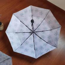 21 "Half Fiber Three Fold Hand Open Umbrella