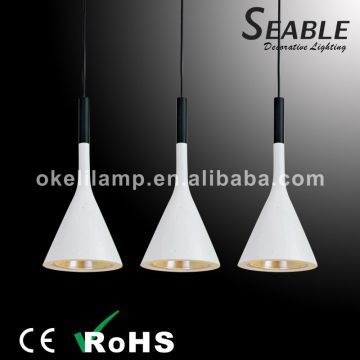 Horn design adjutable E27 bulb hanging pendant light