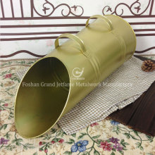 fireplace matt black metal coal bucket round coal ash bucket