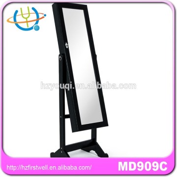 Fashion design standing jewelry armoire cabinet solid wood