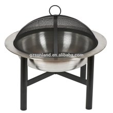 26 Inches stainless steel outdoor Fire Pit and log burner
