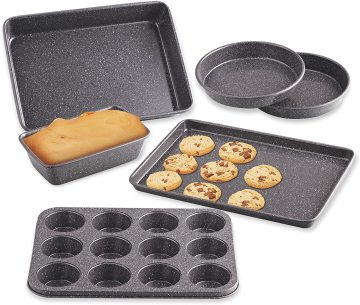 Heavy Gauge Cake/Cookie/Muffin/Loaf Nonstick Bakeware Set