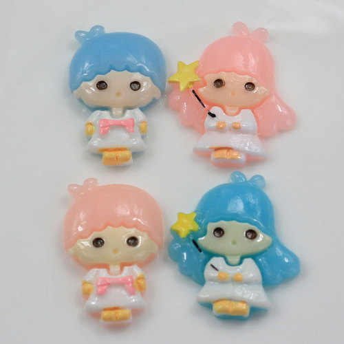 Mini Fairy Girls Boys Resin Cabochon Flatback Beads Slime 100τεμ/τσάντα DIY Craft Decor Charms Χειροποίητο τηλέφωνο Shell Spacer