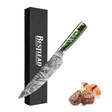 Handcrafted Classic Forged Resin Handle Chef's Knife - Japanese Style