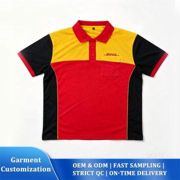 Arbeits-Poloshirt für die Logistik im Colour-Block-Design