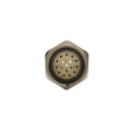 M23 Conector fijo 17 Pin Conector macho en sentido horario