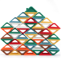 7-PCS Silicone Stacking Triangle Triangle Jouets Stacker Blocks