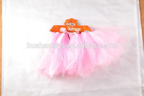 2016 hot sales exquisite mini pink party tutu yarn ruffle dresses for girls
