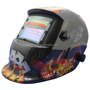 Professional welding face shield with adjustable headgear design auto dark welding helmet