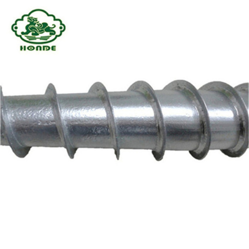 Anclajes de tornillo de tierra helicoidales Q235 galvanizados