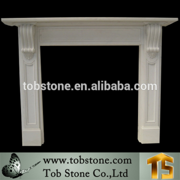 french style white marble fireplace mantel