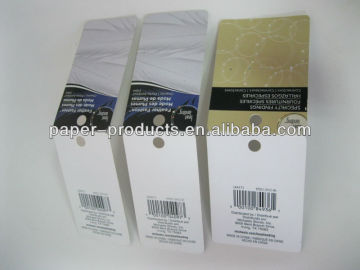 hot sale custom made jeans paper hang tag