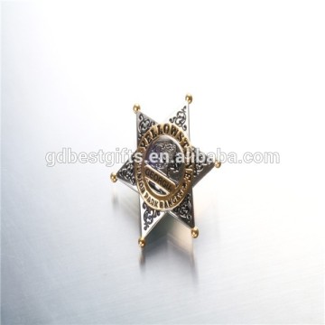 custom metal lapel pin star shape metal lapel pin