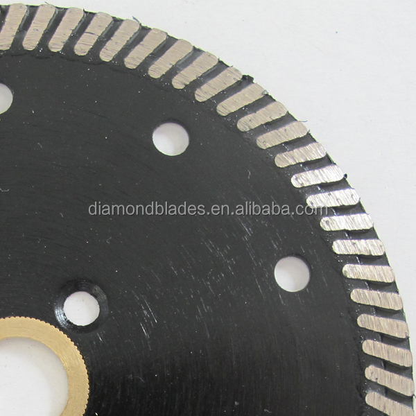 5 Inch Narrow Rim Dry Cutting Diamond Turbo Saw Blade for Granite