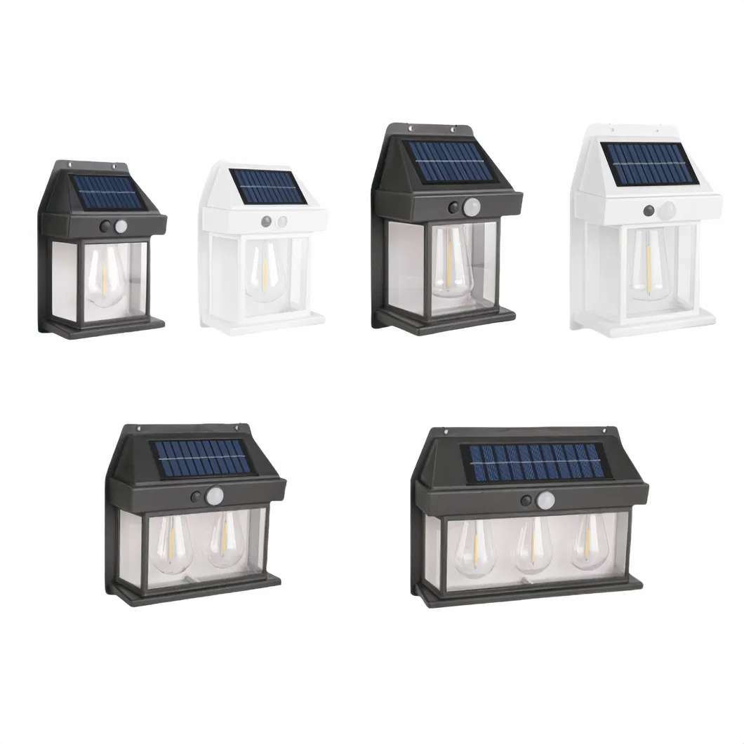Solar Motion Sensor Outdoor Wall Light with 3 Modes