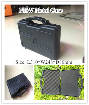 Superior Quality Hard Plastic Short Gun Carrying Case Pistol Case for Glock Smith & Wesson