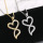 Mother's Day Gold and Silver Chic Mother Son Child Love Heart Pendant Mom Necklace