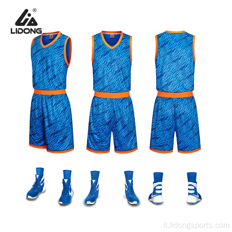 Set di pallacanestro mimetico di maglia da basket di nuovo stile