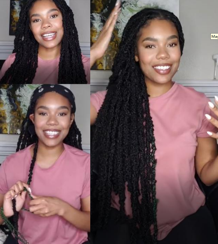 REBECCA  FASHION Super long crochet braiding hair kinky soft dreads braids jumbo mini curly twist synthetic hair for black woman