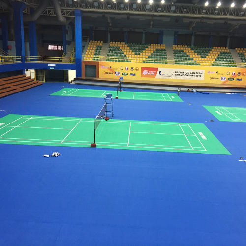 BWF aprovado pelo PVC Badminton Sports Court Floor