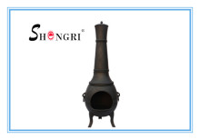 Outdoor Wood Burning Cast Iron Barbecue Grill Garden Heating Fire Chiminea