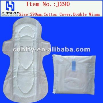 290mm Cotton Sanitary Towel wholesale Super Absorbent lady pads