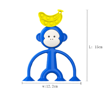 Niestandardowe małpy pop silikonowe brelkain fidget sensory