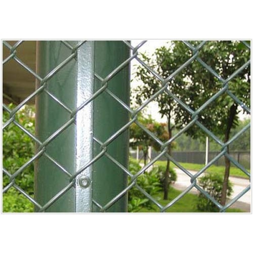 Galvanized Then PVC Coated Chain Link Fence