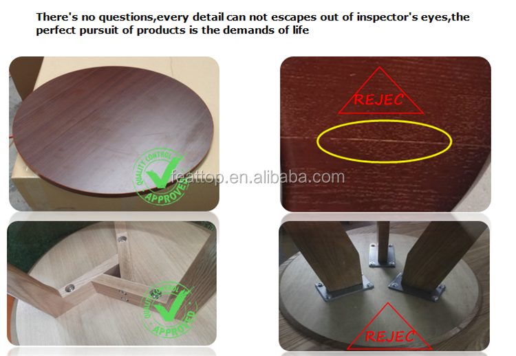 Simple design white round table top MDF veneer center coffee table