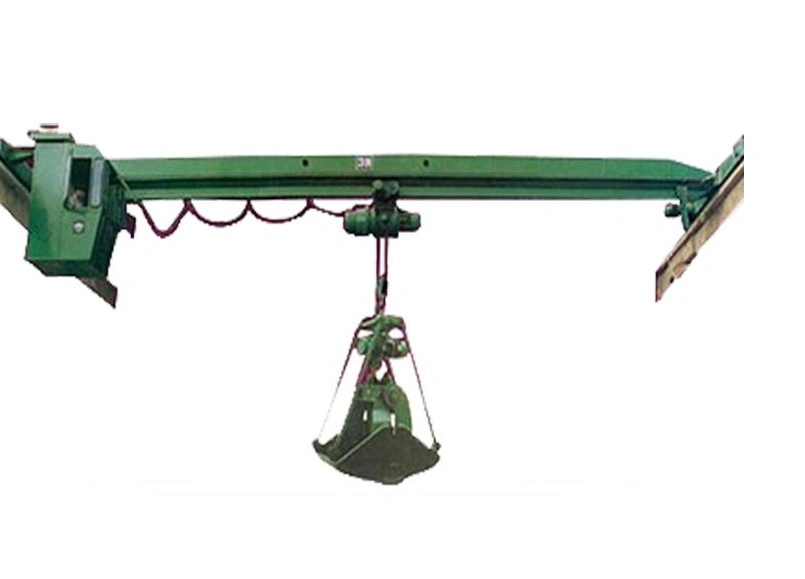 Ldz Traveling Radio Remote Electric Single - Girder Grab Overhead Crane