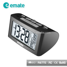 Digital Alarm Clock with Nap Timer and Indoor Temperature