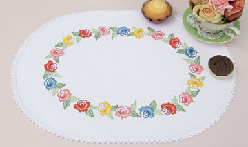 Embroidery polyester table cloth