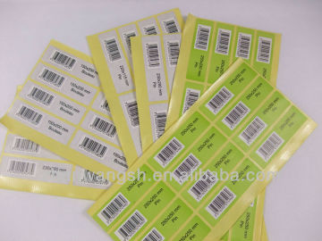 cosmetic barcode labels, barcode adhesive label,paper barcode label