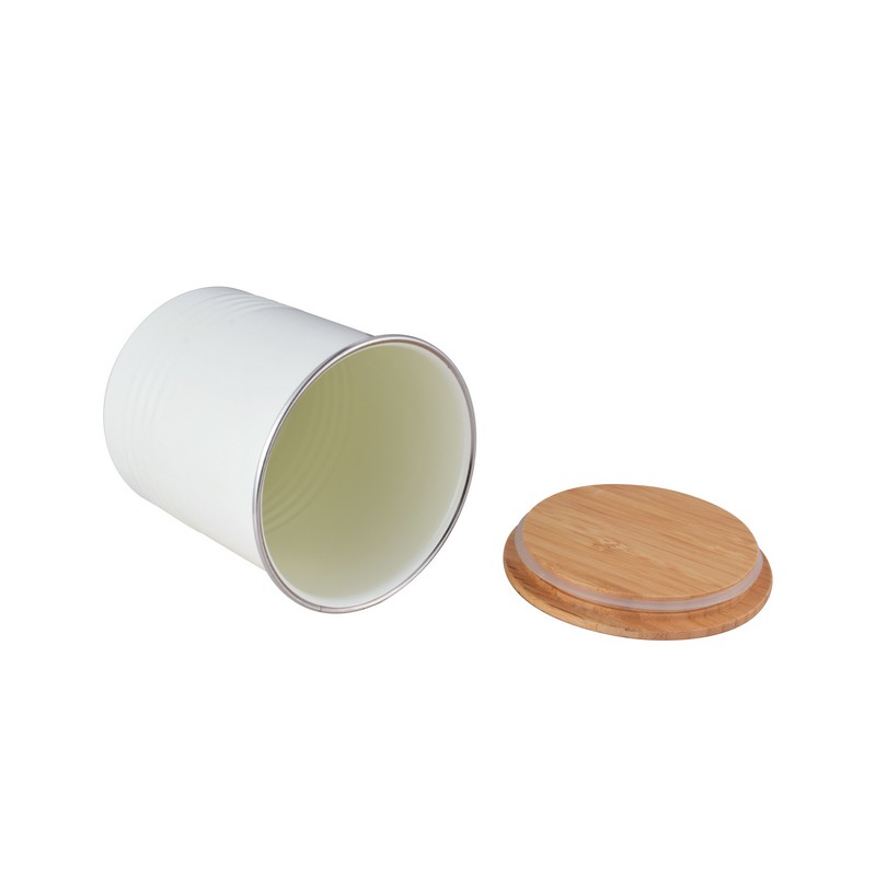 kitchen canister with bamboo lid