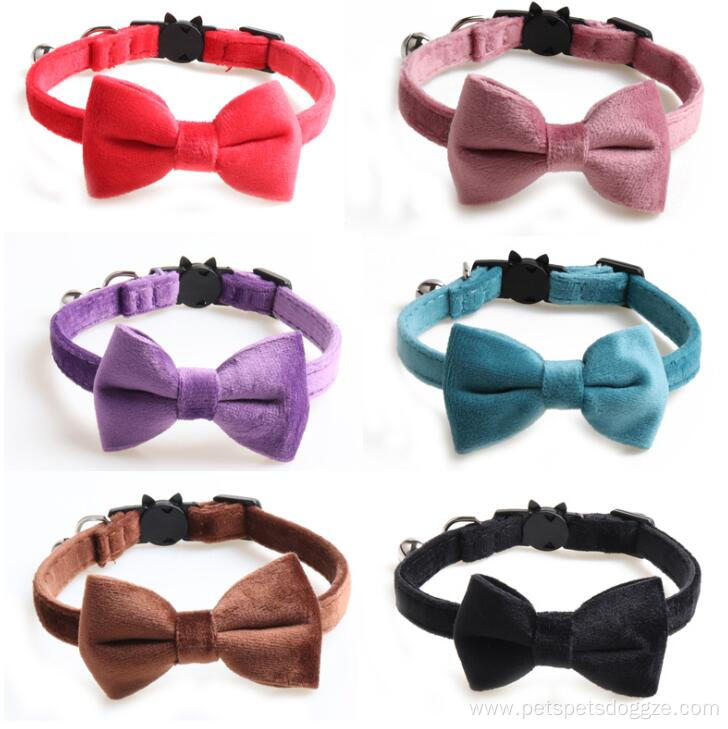 Friendly Luxury Small Pet Cat Bow Tie Collar