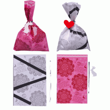 Multi style customized gift bag from stock