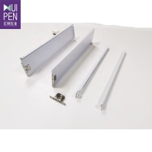 Durable Powder Coated Metal Box Drawer Slide Rail for Bottom Mounting