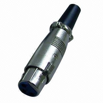 Microfoonconnector, XLR Vrouwelijk, 3 pinnen