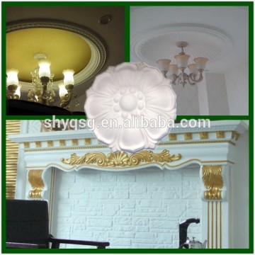 Villa living room gypsum plaster fiber decorative patterns