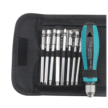 Screwdriver Kit with Interchangeable Bits - Torx, Slotted, Phillips, Pozidriv, Hex