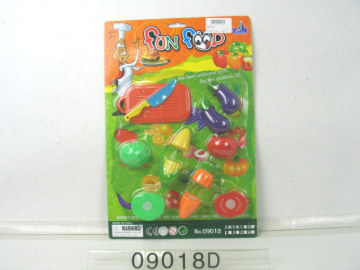 Plastic Fruit and Vegetable Cutting Toy