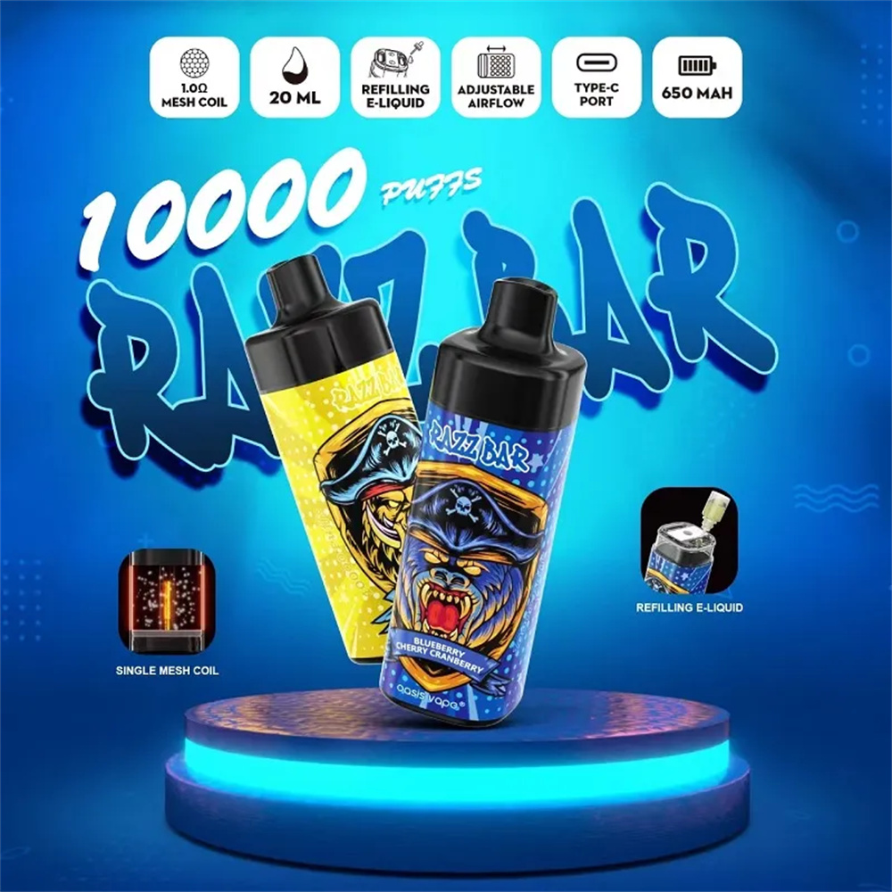 RAZZ BAR 10000 PUFFS 16 RAZZ BAR 10000 PUFFS 16