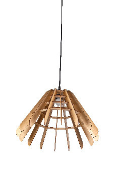 Modern simple wood pendant lamp with cone-shaped