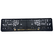 Personalized plastic license plate cover